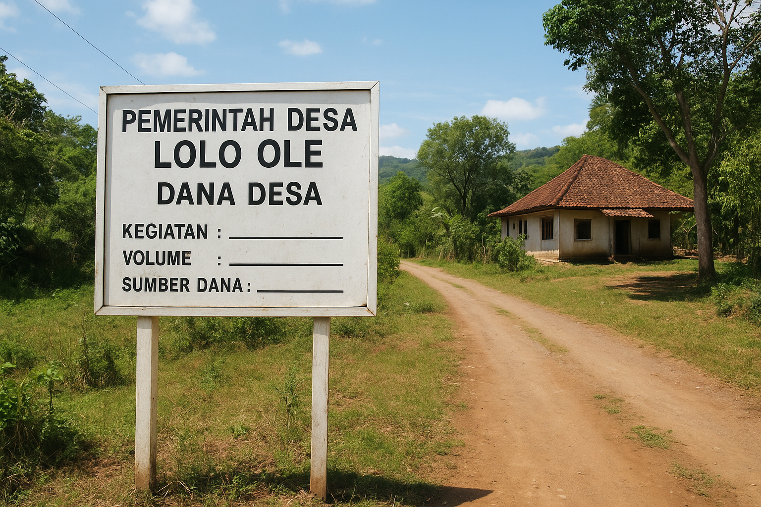 Minim Transparansi, Warga Desa Lolo Ole Harap Dana Desa Dikelola Lebih Terbuka