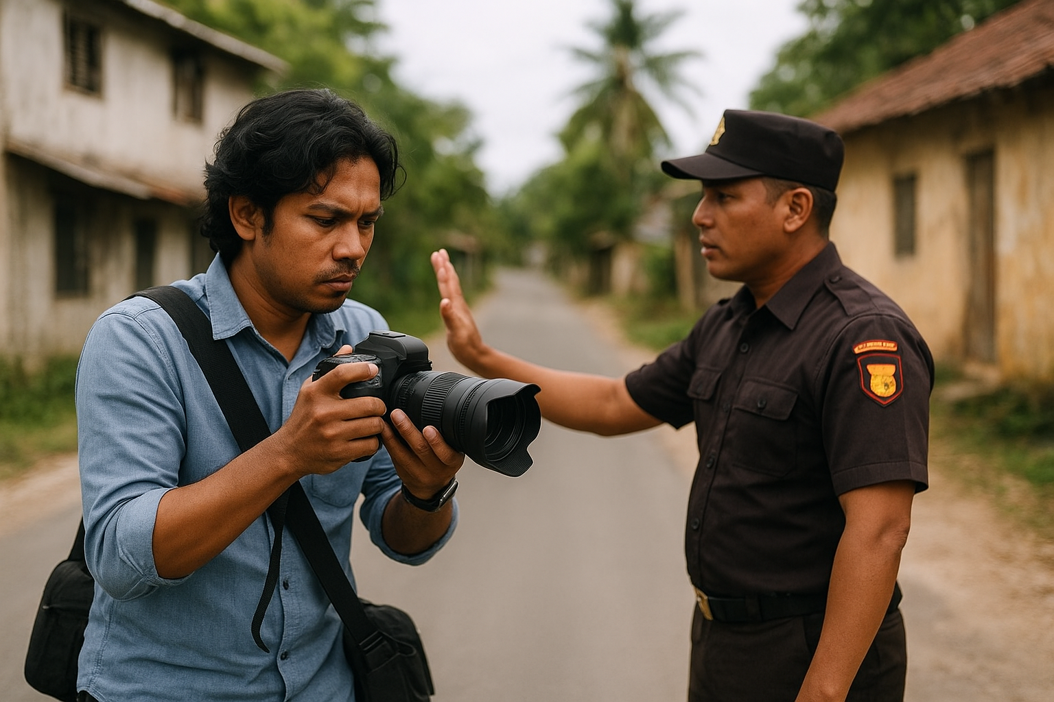 KEBEBASAN PERS DIBUNGKAM! KASATRESKRIM SBD INTIMIDASI WARTAWAN DI LOKASI PEMBUNUHAN