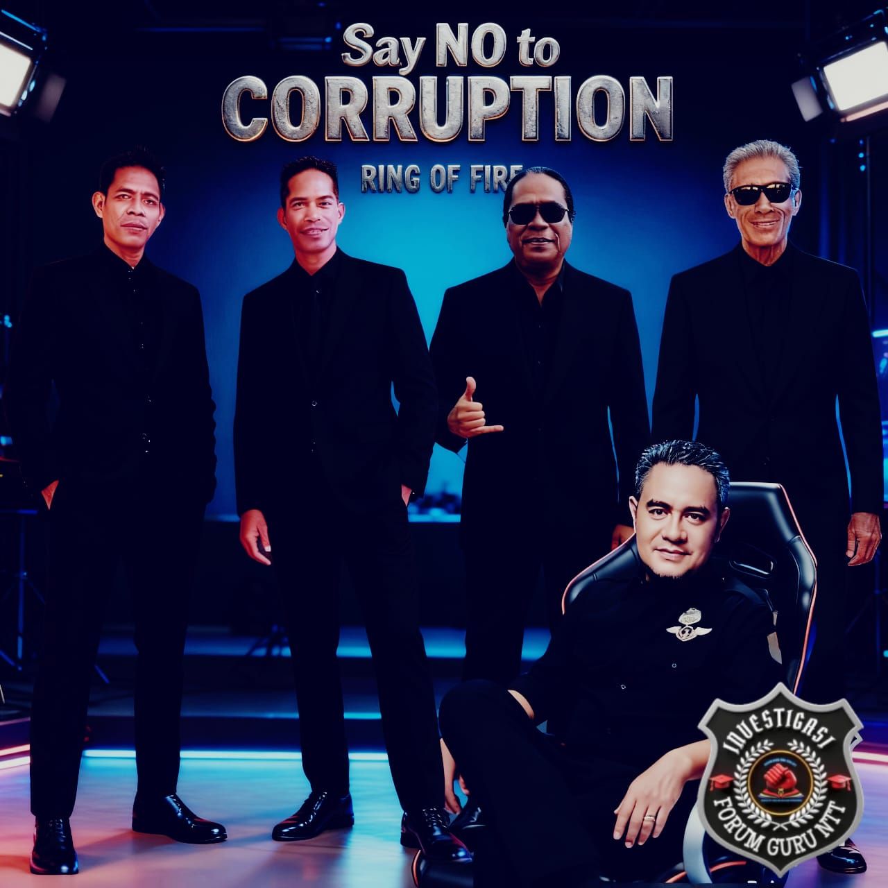 Jusup KoeHoea, Ketua Forum Guru NTT bersama tim WatchDog NTT Sampaikan Harapan dan Dukungan Penegakan Hukum di Awal Tahun 2026