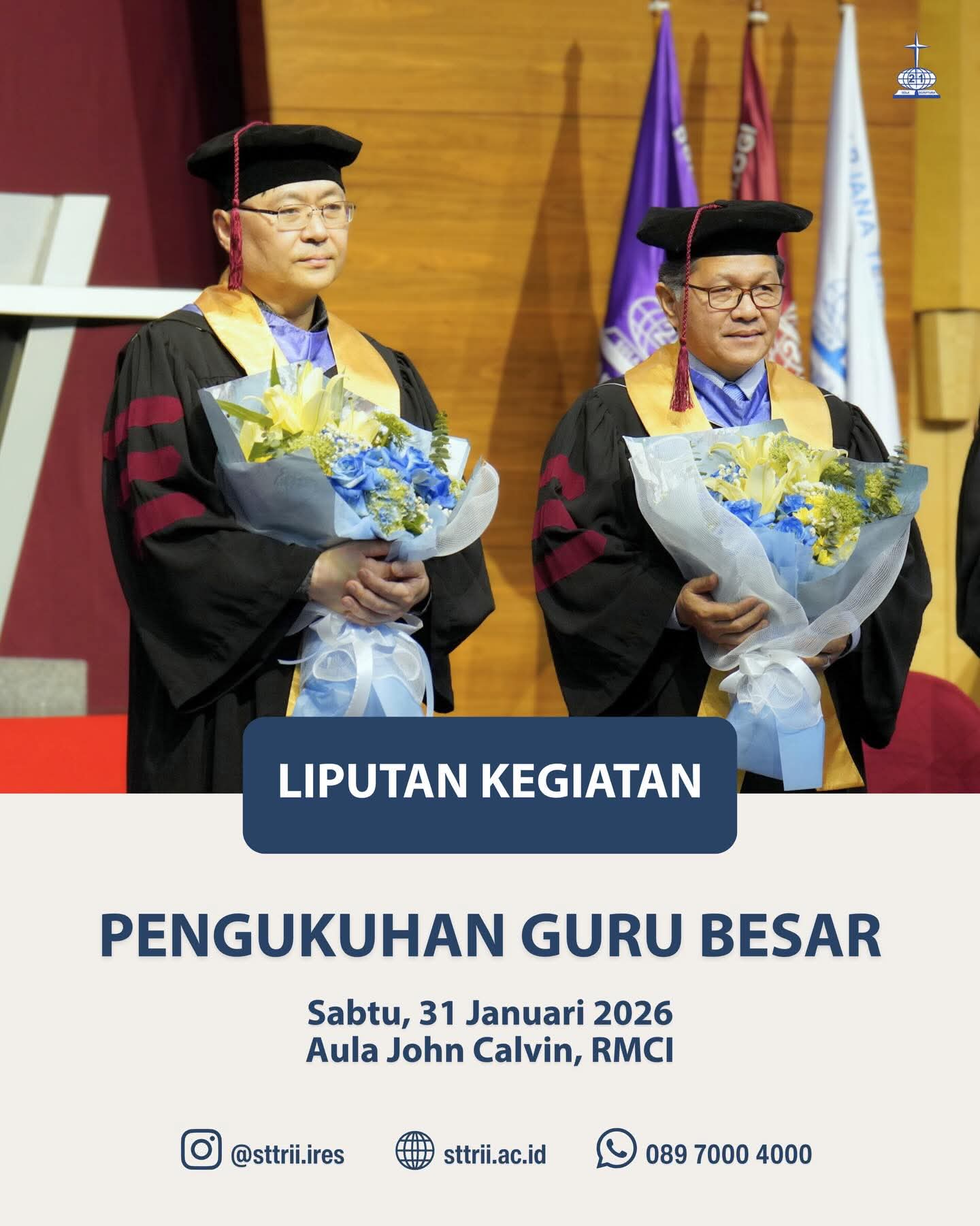 STTRII Resmi Kukuhkan Pendeta Prof. Billy Kristanto dan Pendeta Prof. Stevri Indra Lumintang sebagai Guru Besar