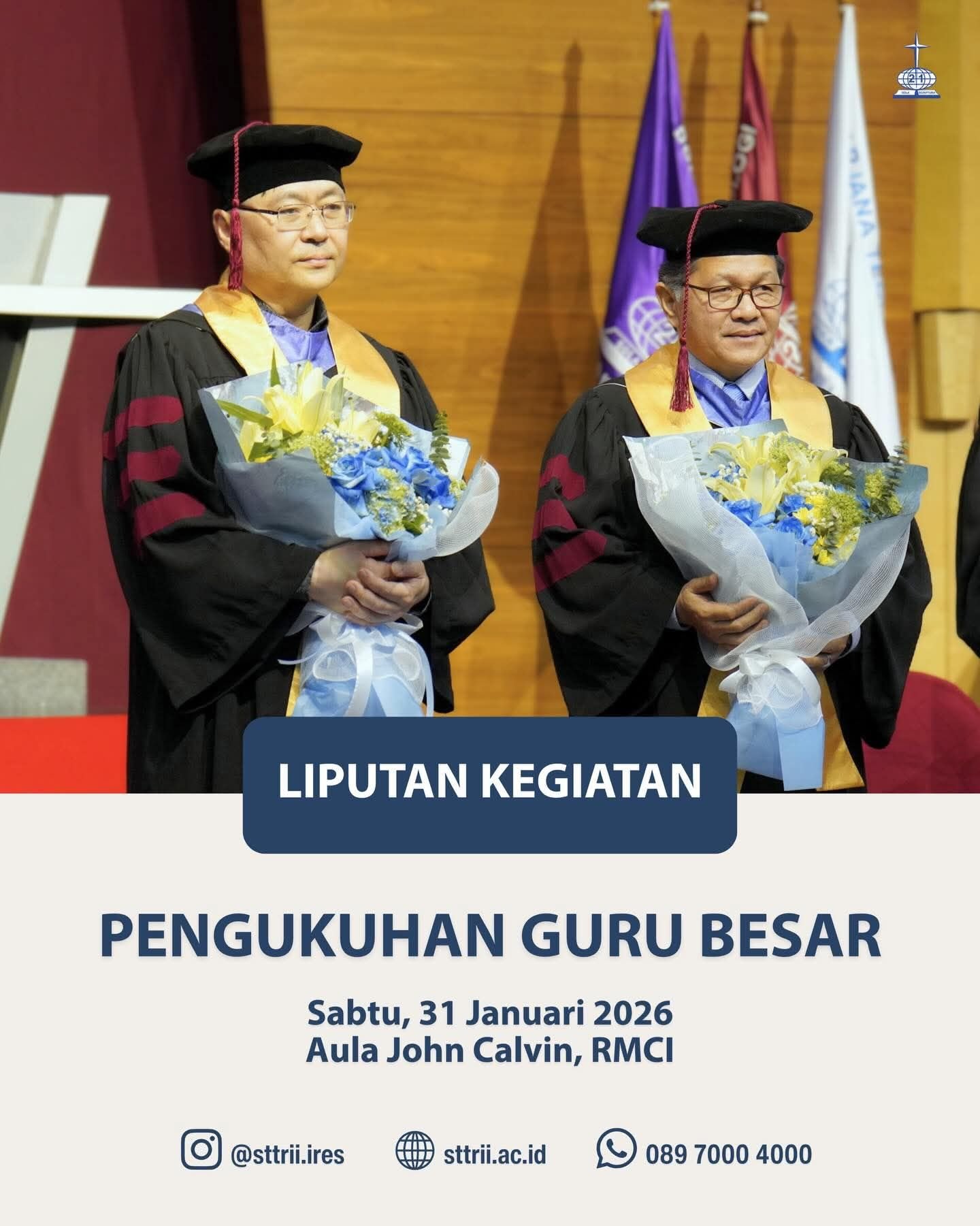 STTRII Resmi Kukuhkan Pendeta Prof. Billy Kristanto dan Pendeta Prof. Stevri Indra Lumintang sebagai Guru Besar