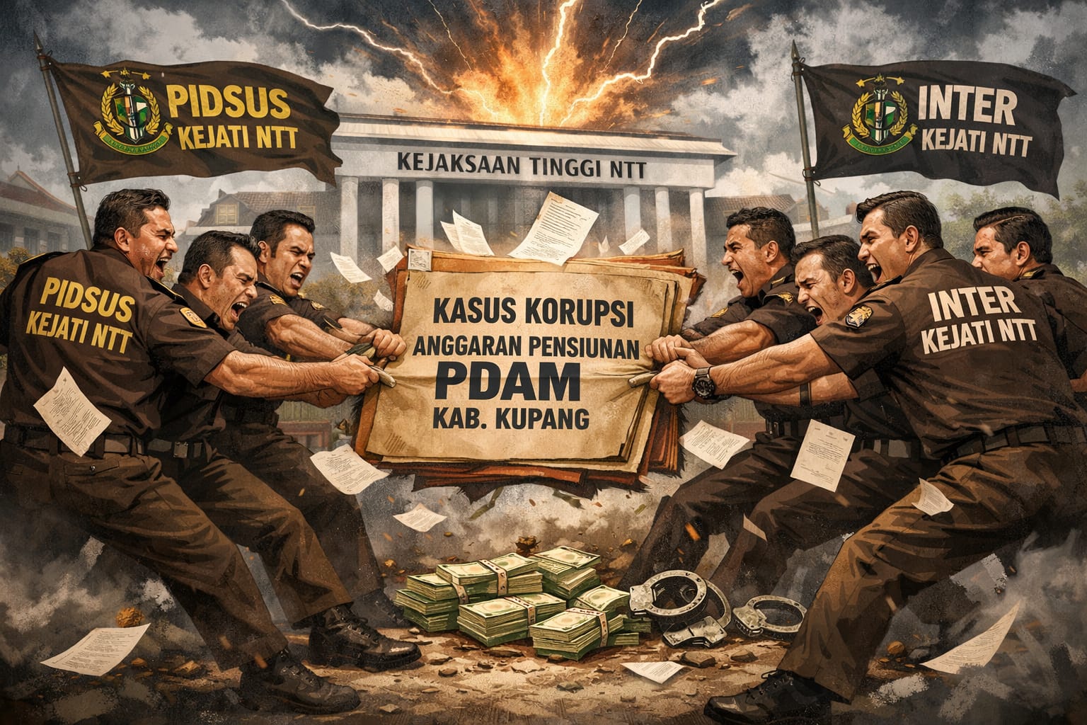 PIDSUS vs INTEL Kejati NTT, Penanganan Dugaan Penyimpangan Dana Pensiun PDAM Kabupaten Kupang Dinilai Membingungkan Publik