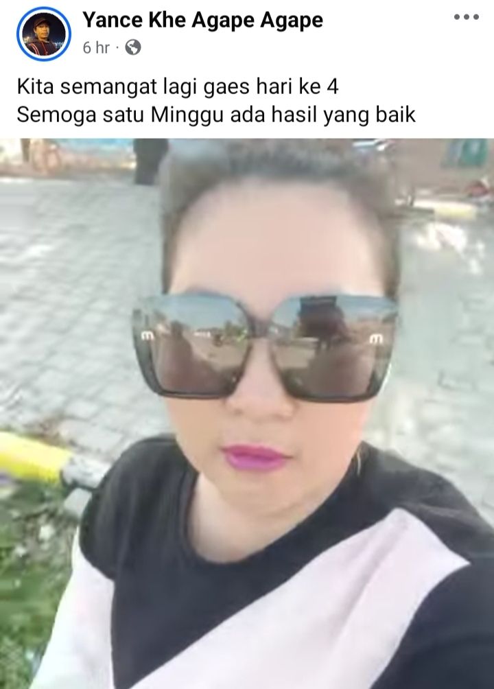 Viral Hari Ke-4 Joging di Alun-Alun Tambolaka, Akun FB “Ibu Yance Khe Agape Agape