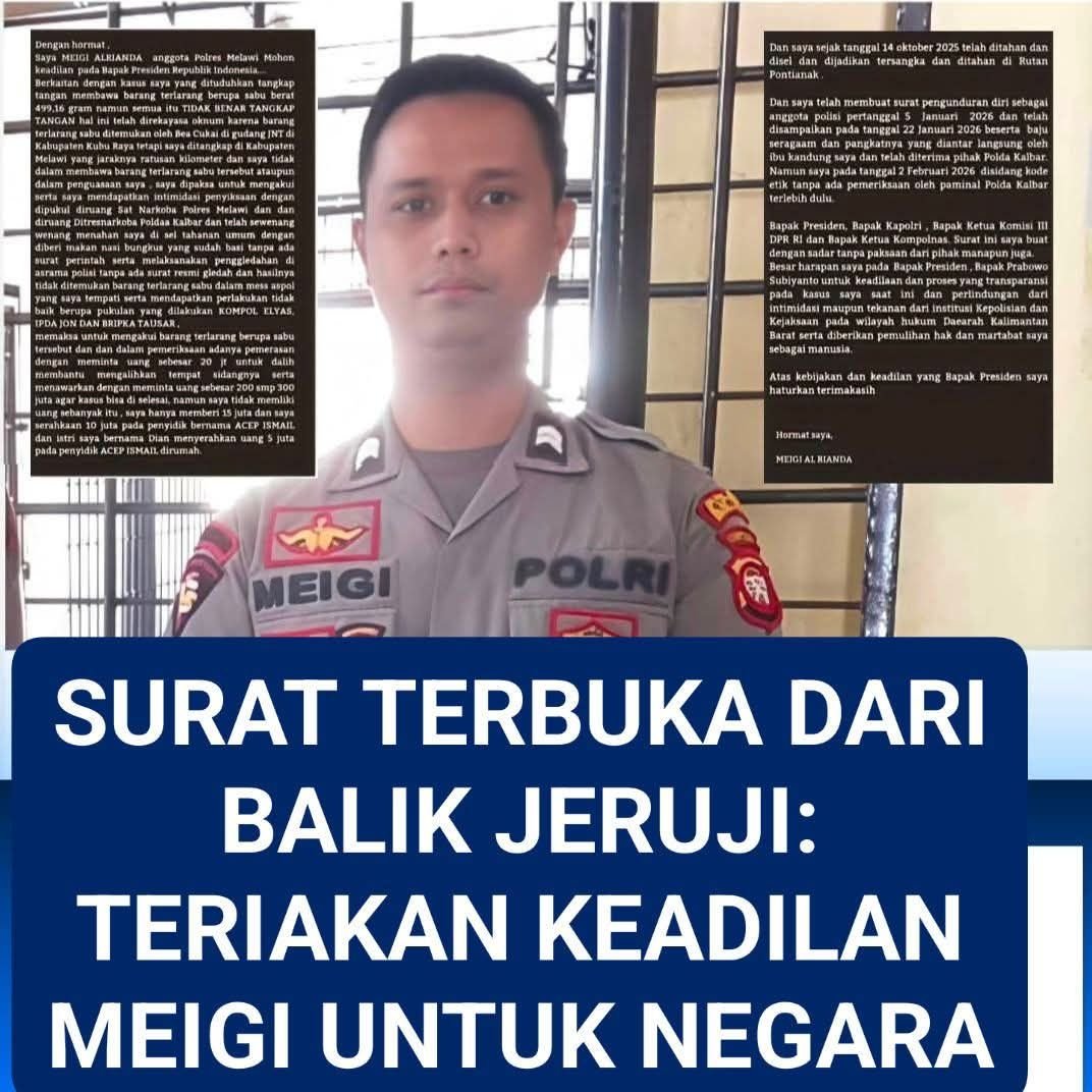 SURAT TERBUKA MEIGI UNTUK PRESIDEN, DARI BALIK JERUJI RUTAN