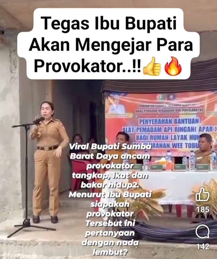 Viral Pernyataan Bupati SBD di Kampung Ellu: Ancaman “Membakar Hidup-Hidup” Provokator Tuai Sorotan Publik