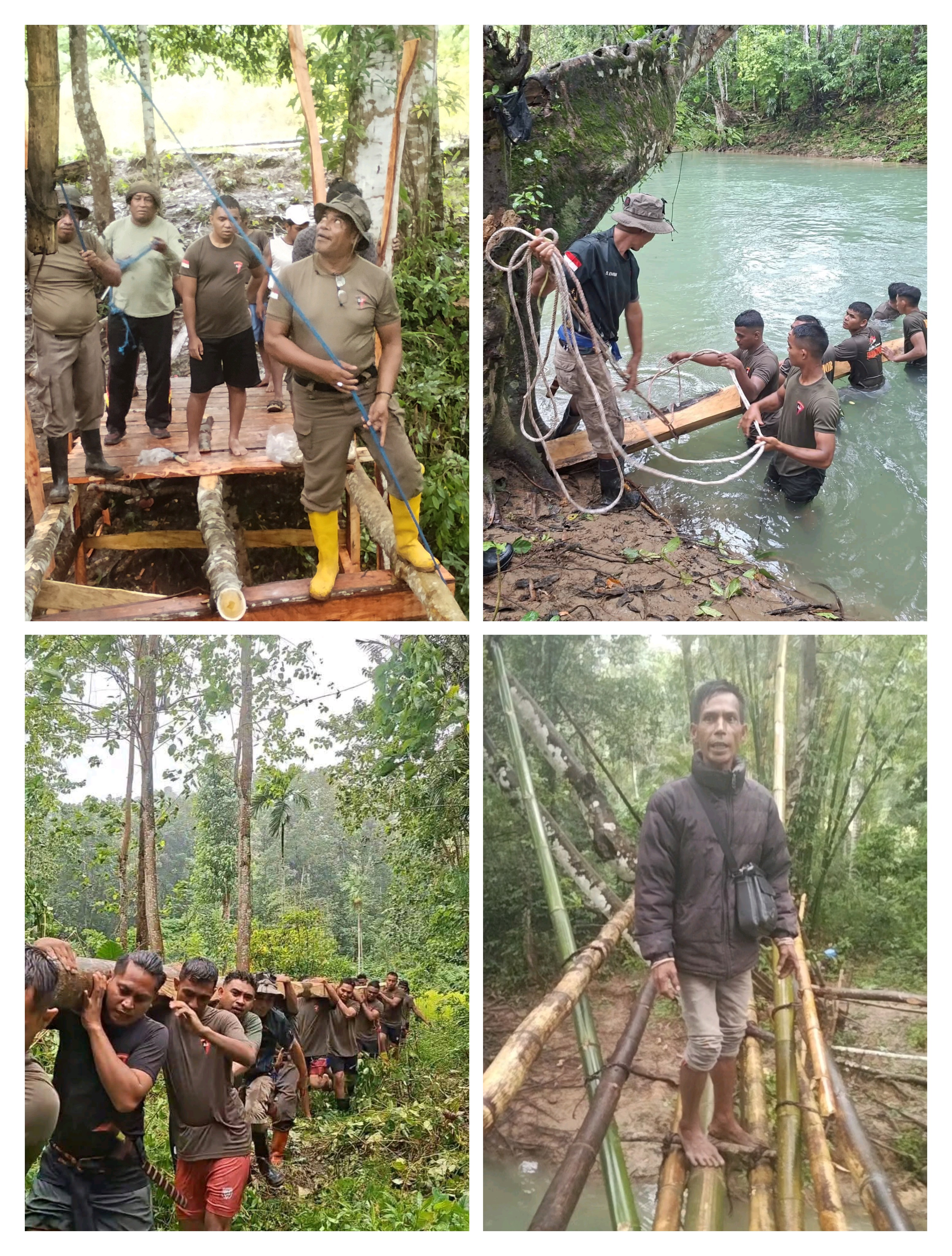 Anak-Anak Jatuh Hampir Tiap Minggu, Jembatan Bambu Darurat 15–20 Meter di Desa Dikira Mengancam Nyawa