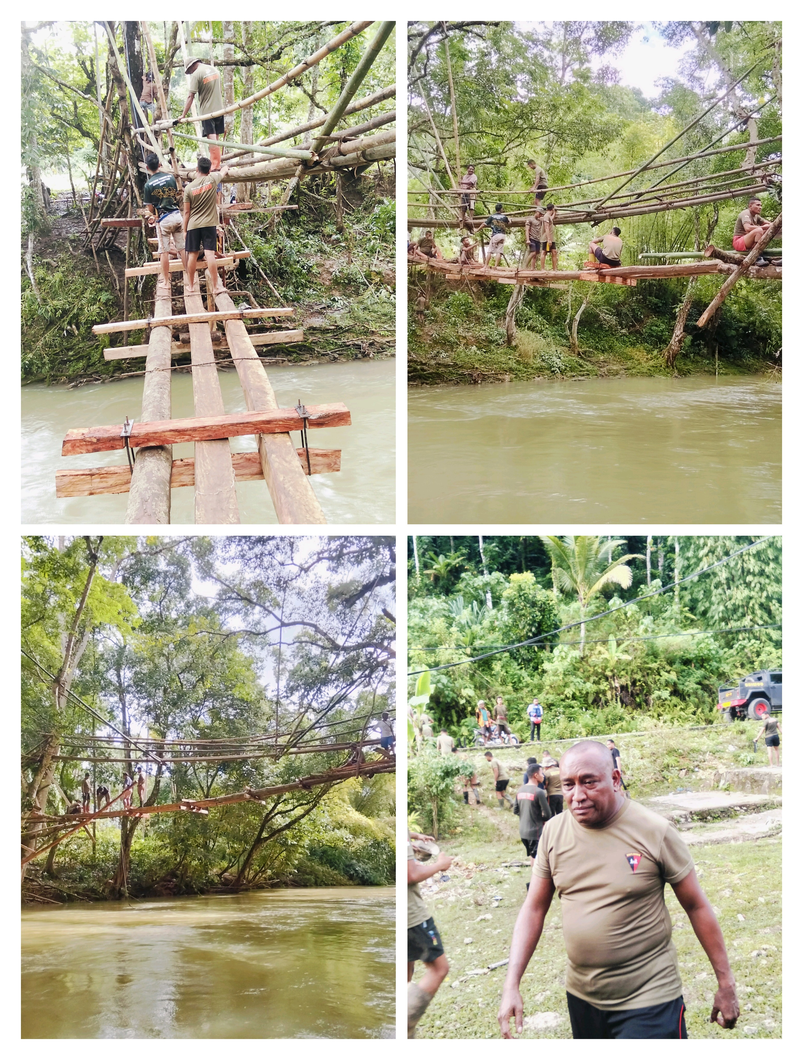 Hari ke-6, 75 Persen Tuntas: 35 Personel Brimob Kebut Pembangunan Jembatan Kehidupan 40 Meter di Dikira