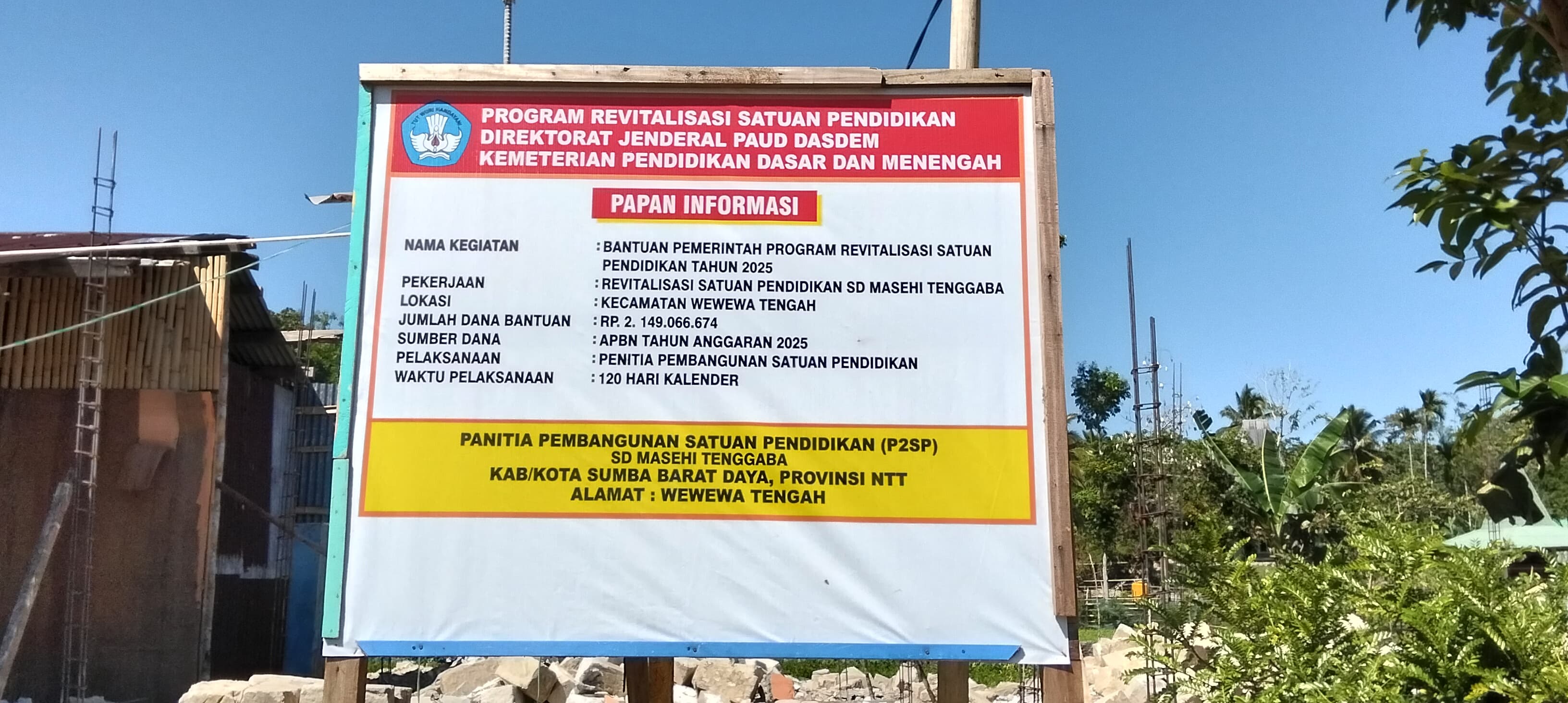 Pemerintah Dukung Revitalisasi SD Masehi Tanggaba di Sumba Barat Daya