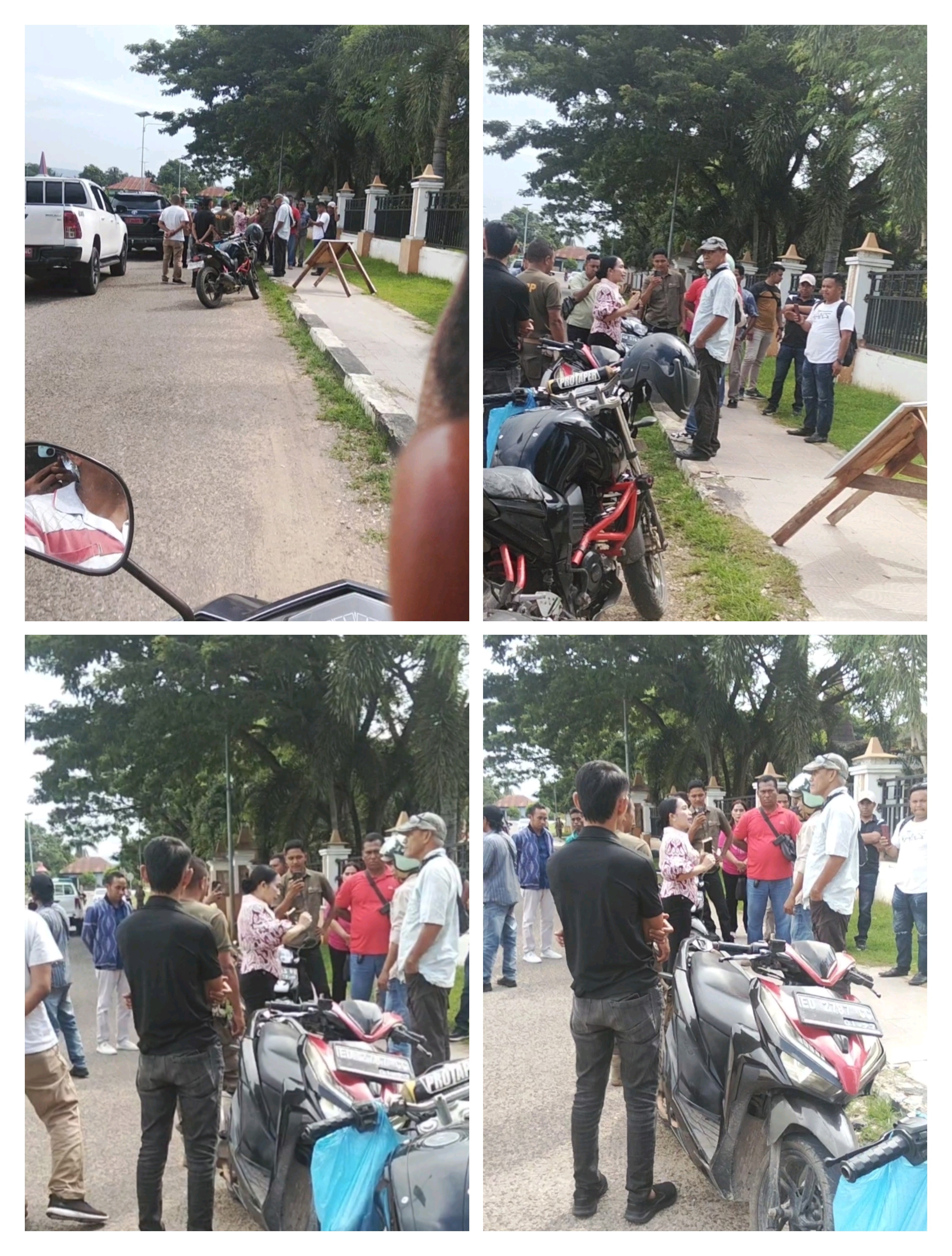 SAAT ALSINTAN TERTAHAN DI RUJAB, KAMERA DAN KEKUASAAN BERTEMU DI DEPAN PAGAR