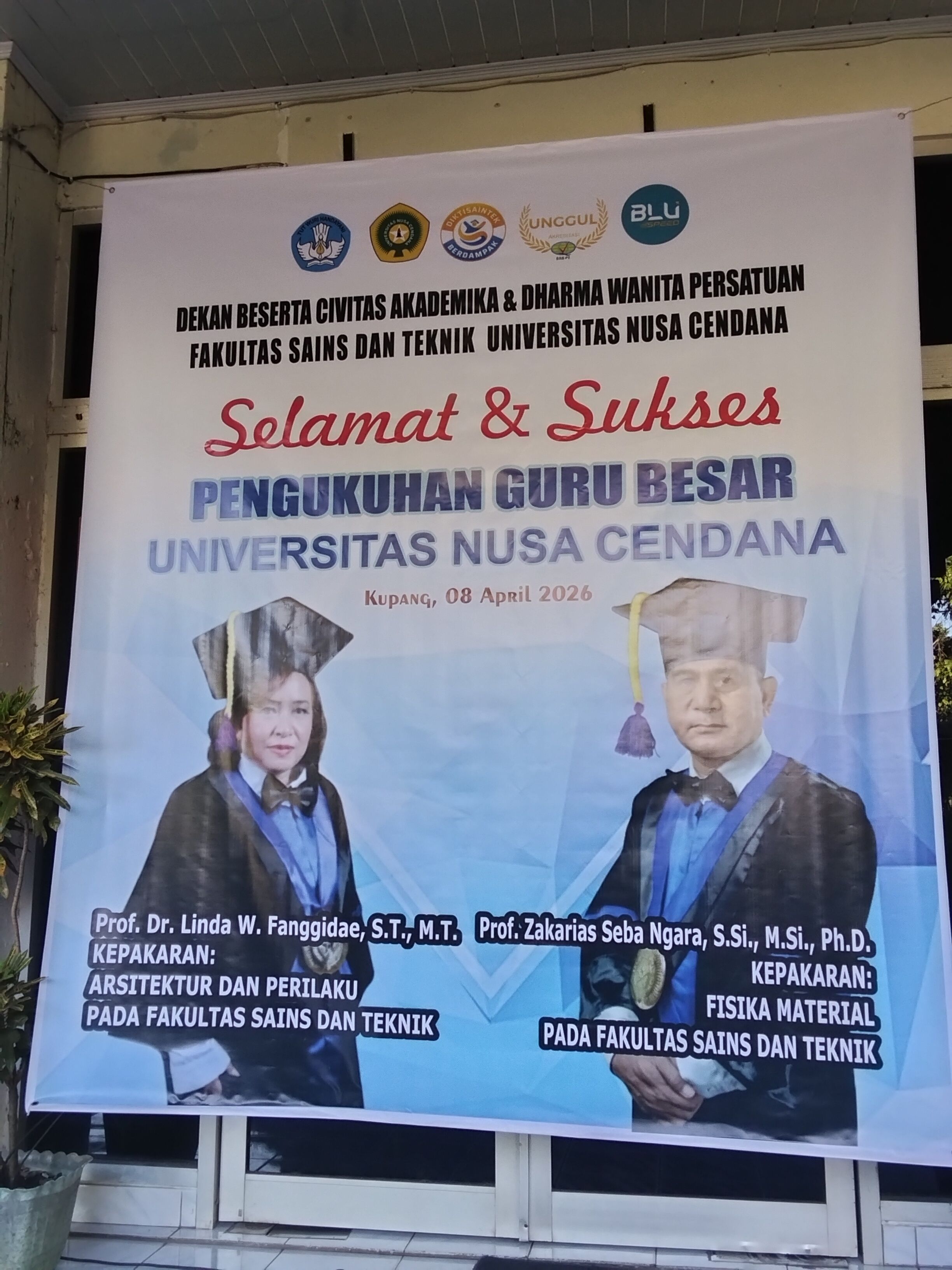 Dua Guru Besar Baru Undana Dikukuhkan, Ini Sosok dan Pesan Tegasnya!