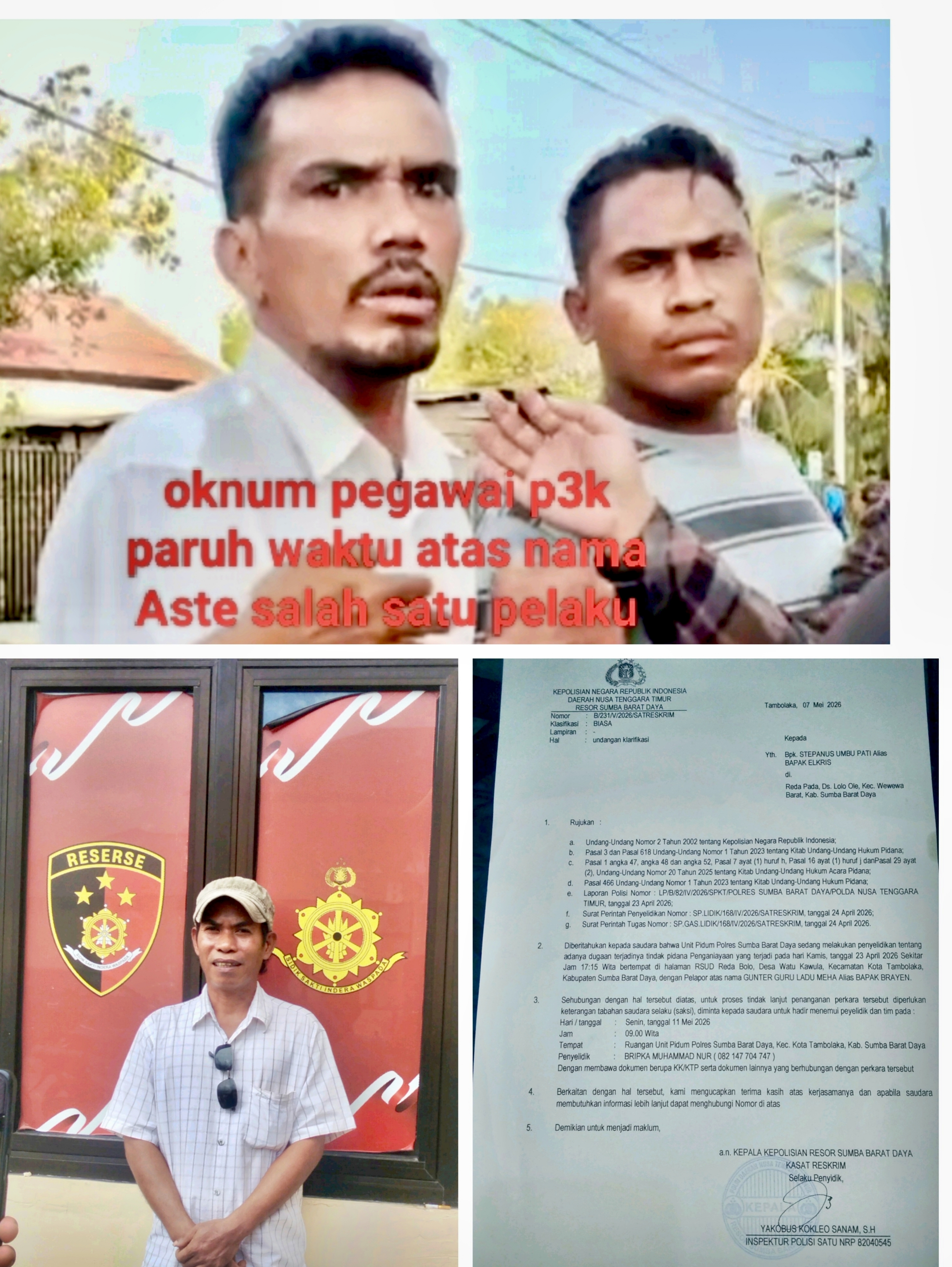 Wartawan TipikorInvestigasiNews.id Diduga Jadi Korban Penganiayaan di RSUD Reda Bolo