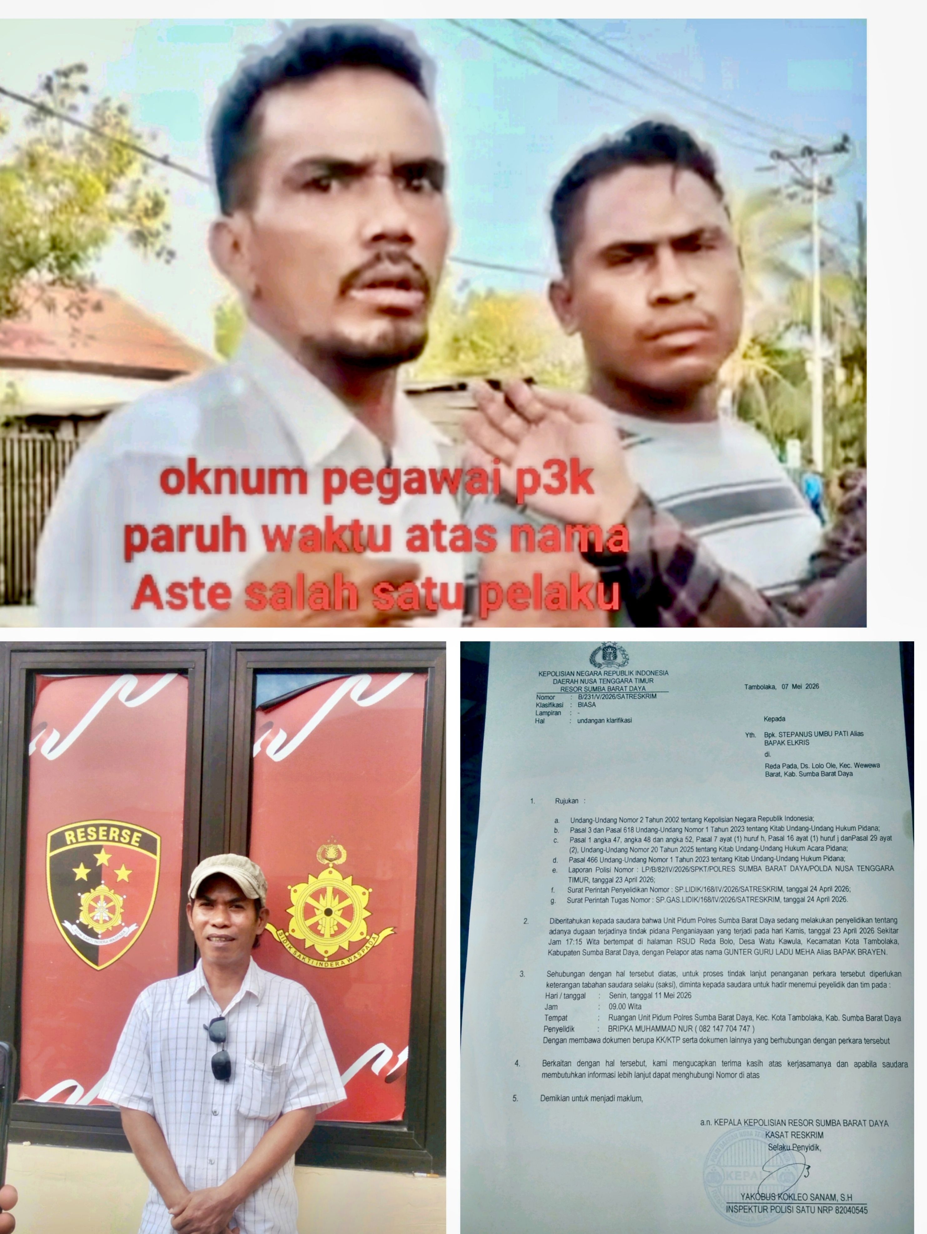 Wartawan TipikorInvestigasiNews.id Diduga Jadi Korban Penganiayaan di RSUD Reda Bolo