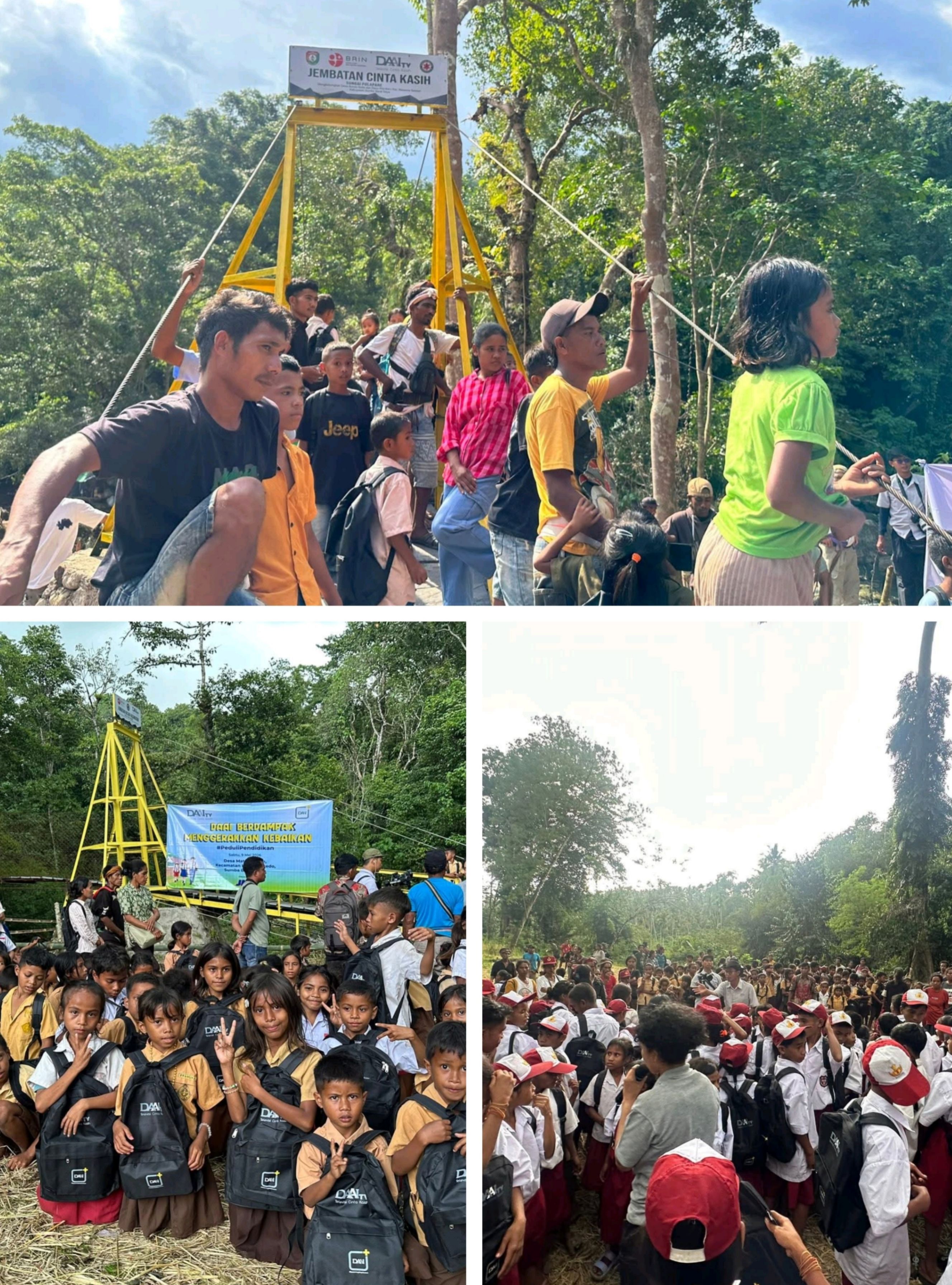 Di Balik Jembatan Gantung “Cinta Kasih” Desa Bondo Bela dan Desa Rita Baru, Ada Kolaborasi Kemanusiaan dan Perjuangan Panjang Masyarakat