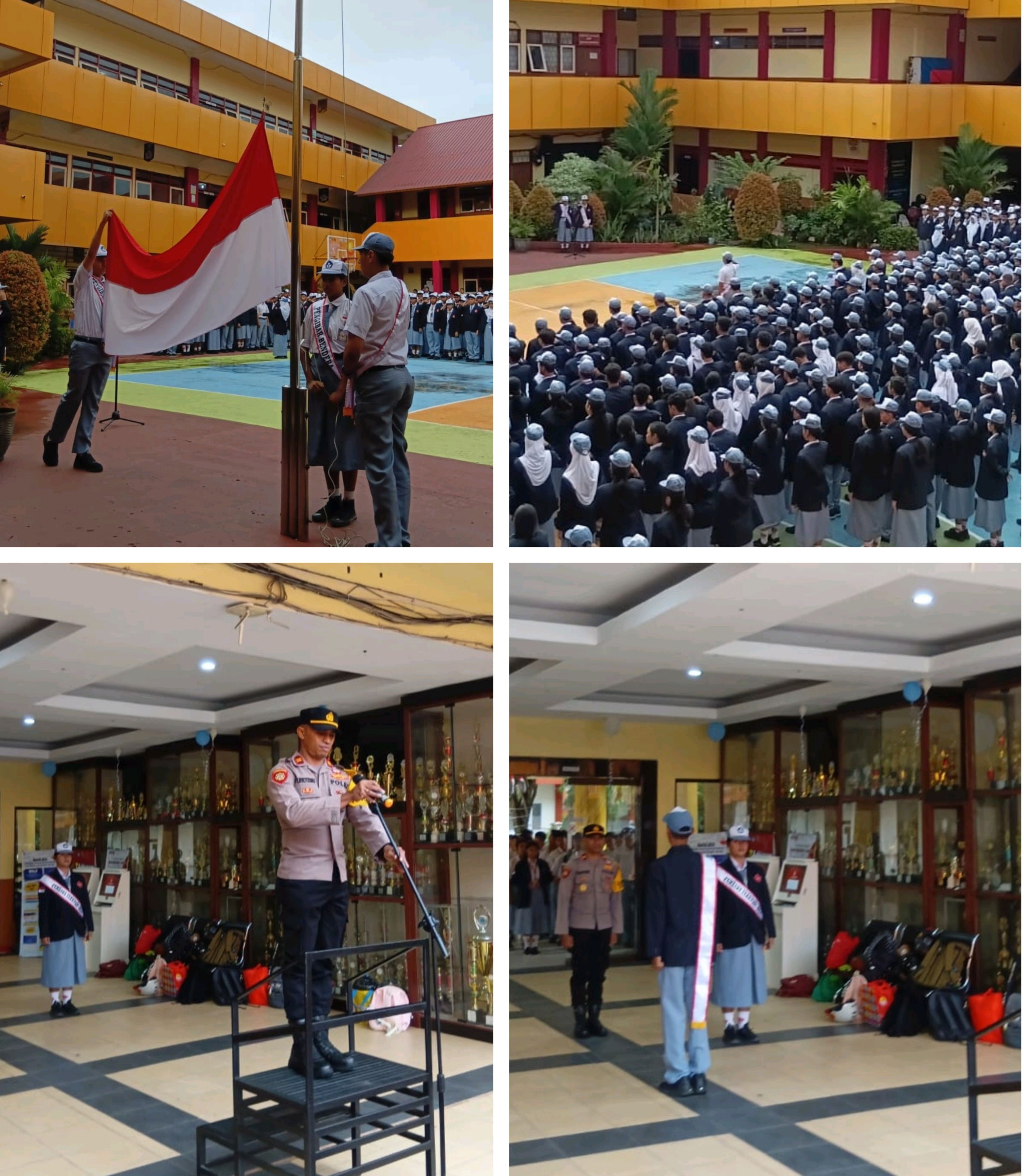 Kapolsek Sirimau Jadi Pembina Upacara di SMA Negeri 1 Ambon, IPTU Bastian Tuhuteru Tanamkan Disiplin dan Semangat Generasi Muda