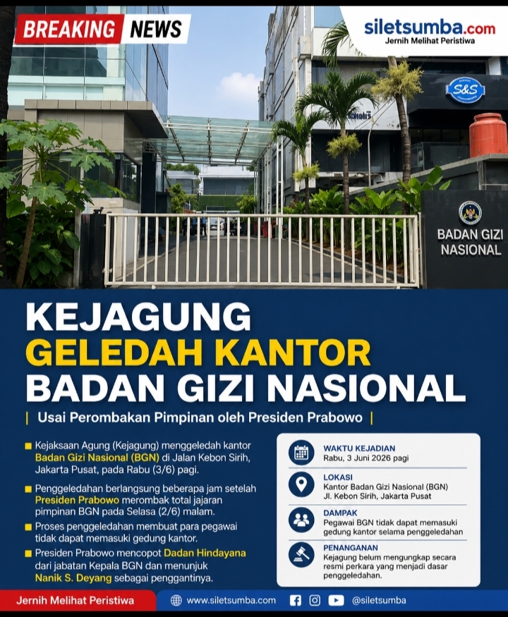 BREAKING NEWS | Kejagung Geledah Kantor BGN Usai Perombakan Pimpinan