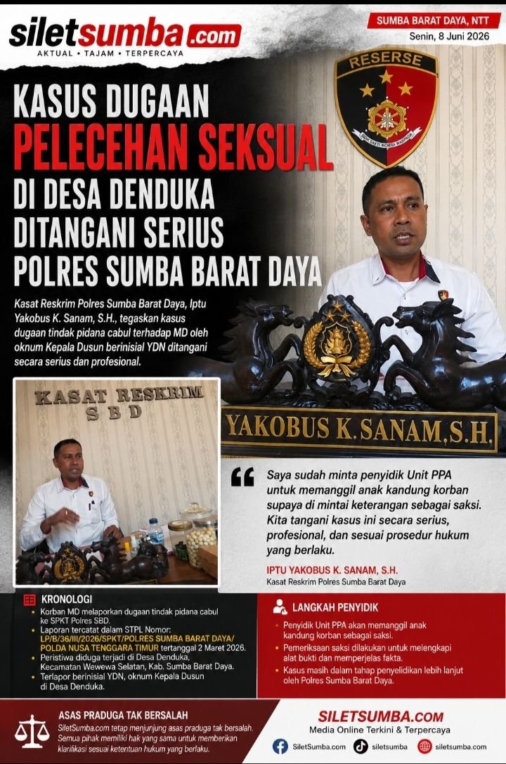 Kasus Dugaan Cabul di Desa Denduka Ditangani Serius Polres Sumba Barat Daya