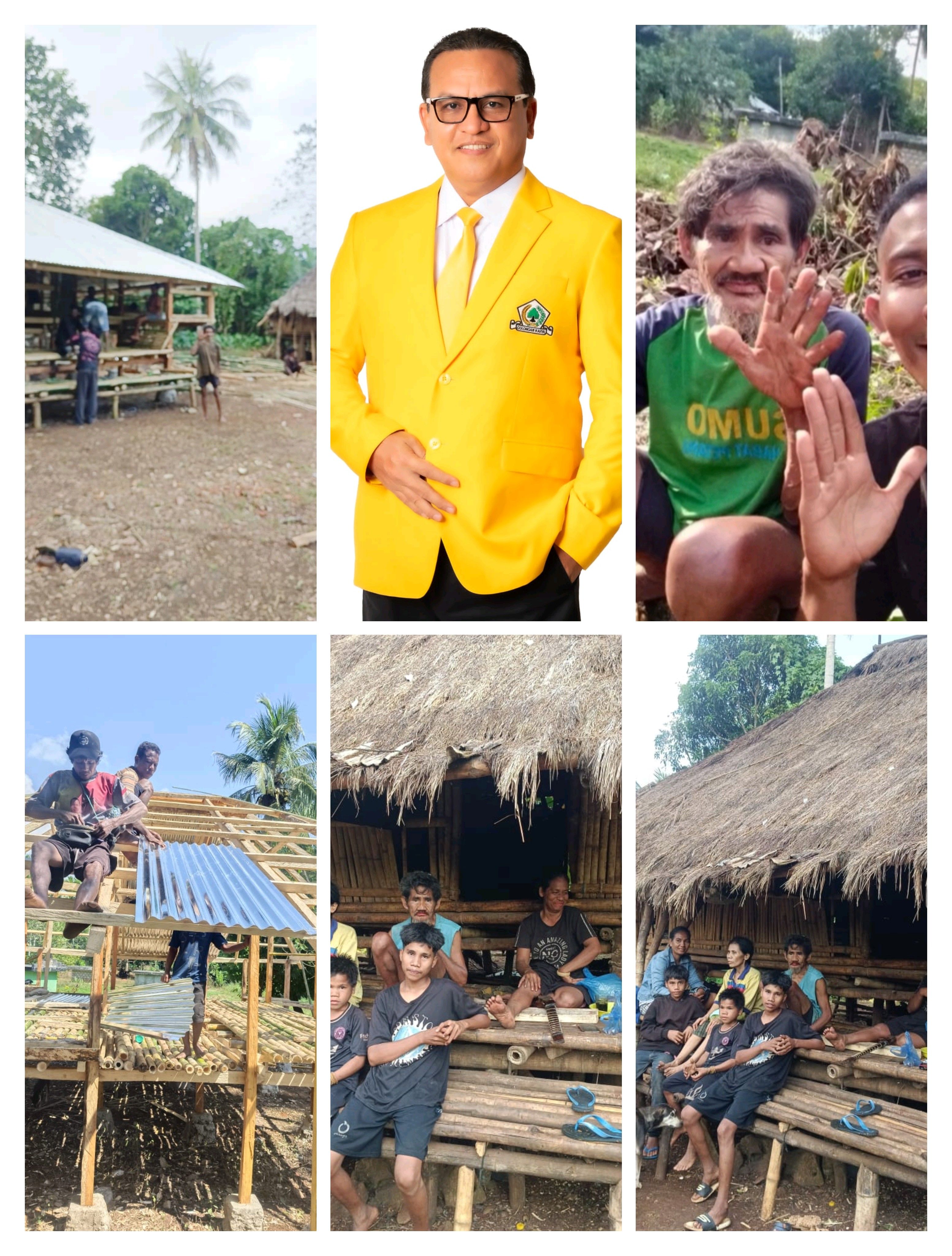 BANTUAN MATERIAL DARI DR. UMBU RUDI KABUNANG, SH., MH., RUMAH KORNELIS KANDA TORO RESMI SELESAI DIBANGUN