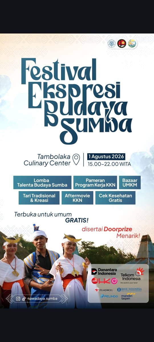 Festival Ekspresi Budaya Sumba Jadi Ruang Pelestarian Seni, Digelar Mahasiswa UGM yang Sedang KKN