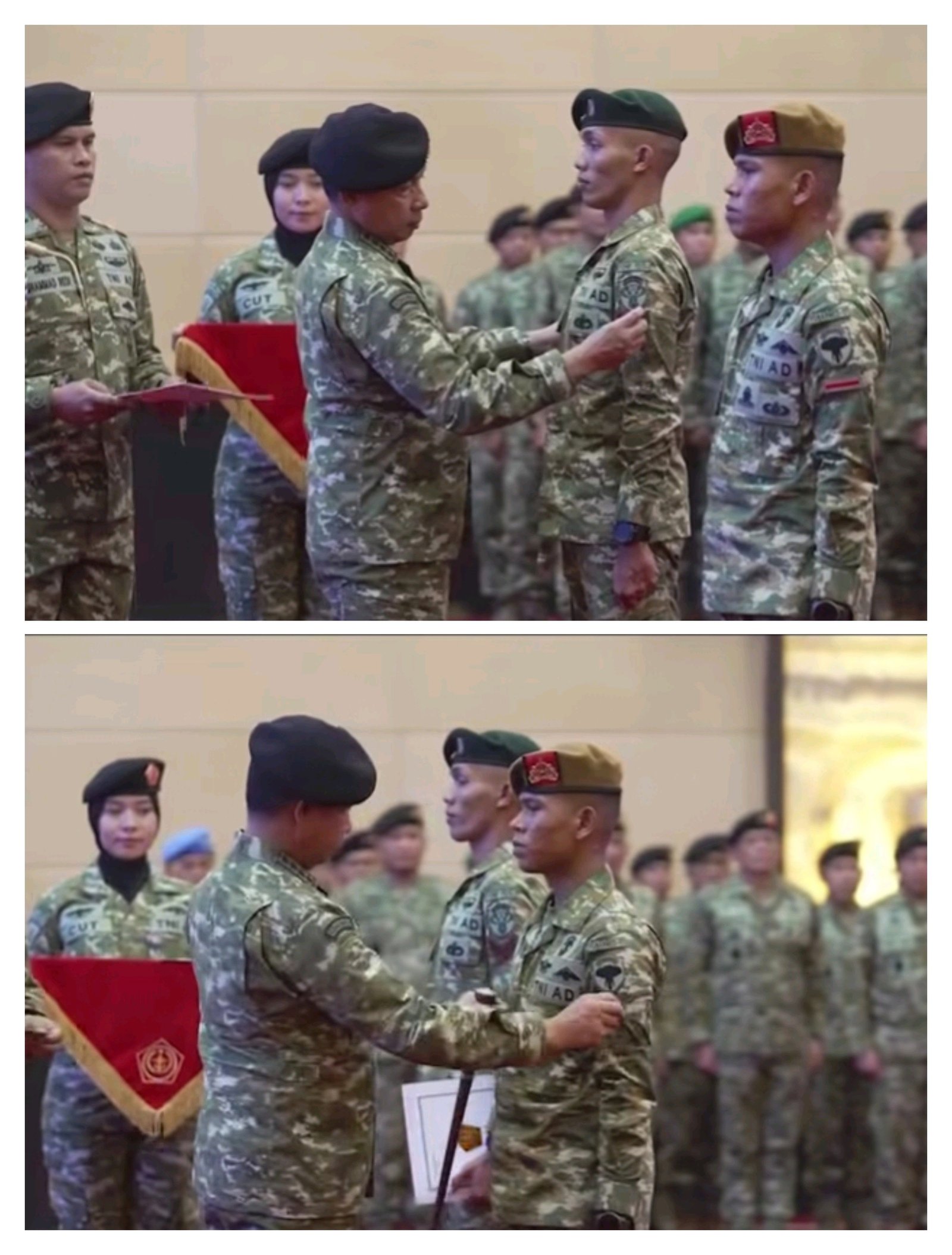PASCA RICUH HARI DAMAI ACEH: DUA PRAJURIT TNI NAIK PANGKAT LUAR BIASA, BERANI TURUNKAN BENDERA BULAN BINTANG