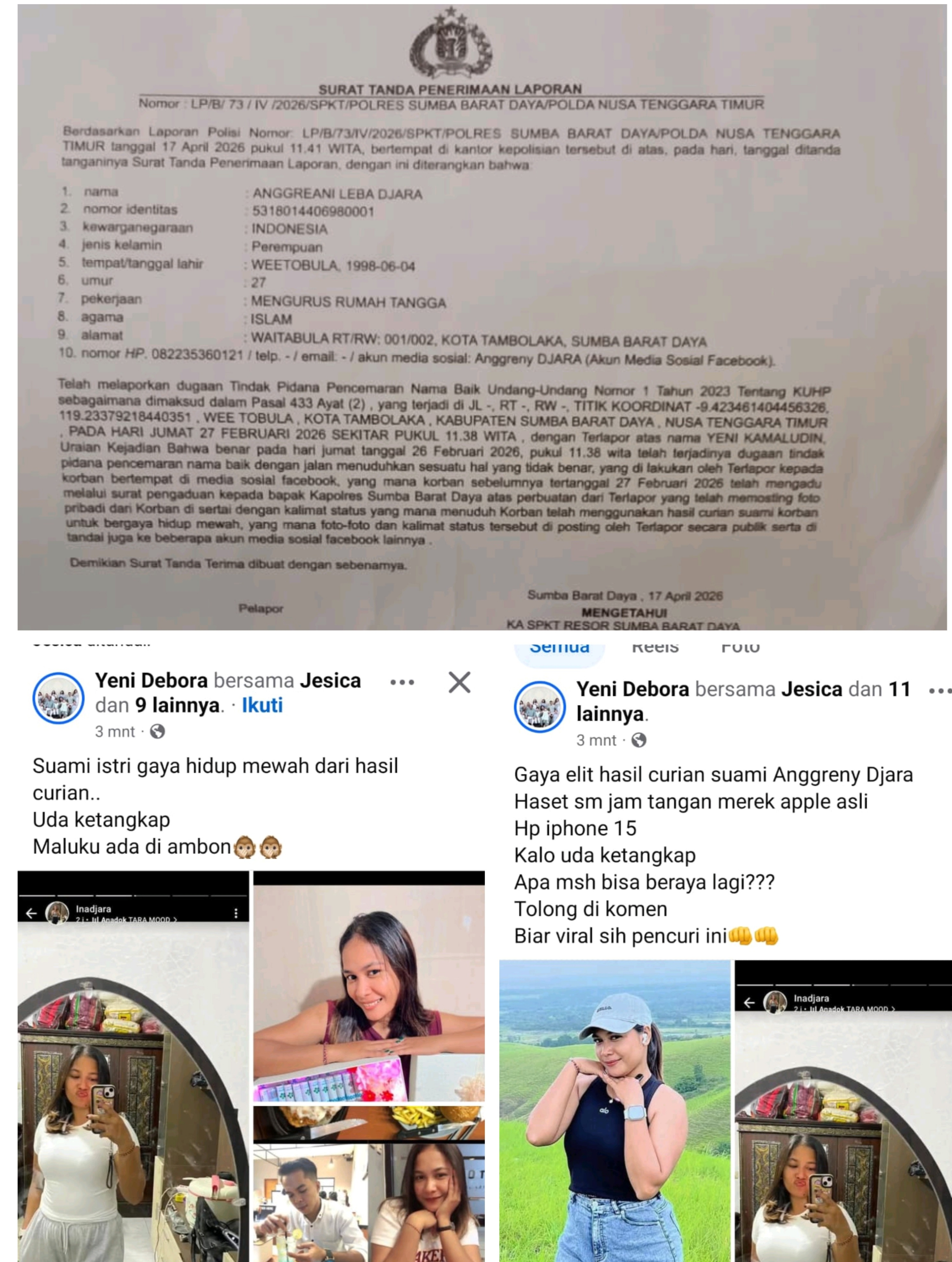Unggahan Media Sosial Berujung Laporan Polisi, Dugaan Pencemaran Nama Baik Masuk Ranah Hukum
