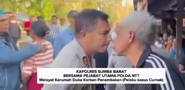 Setelah Ketegangan 15 September, Kapolres Sumba Barat Melayat ke Rumah Duka
