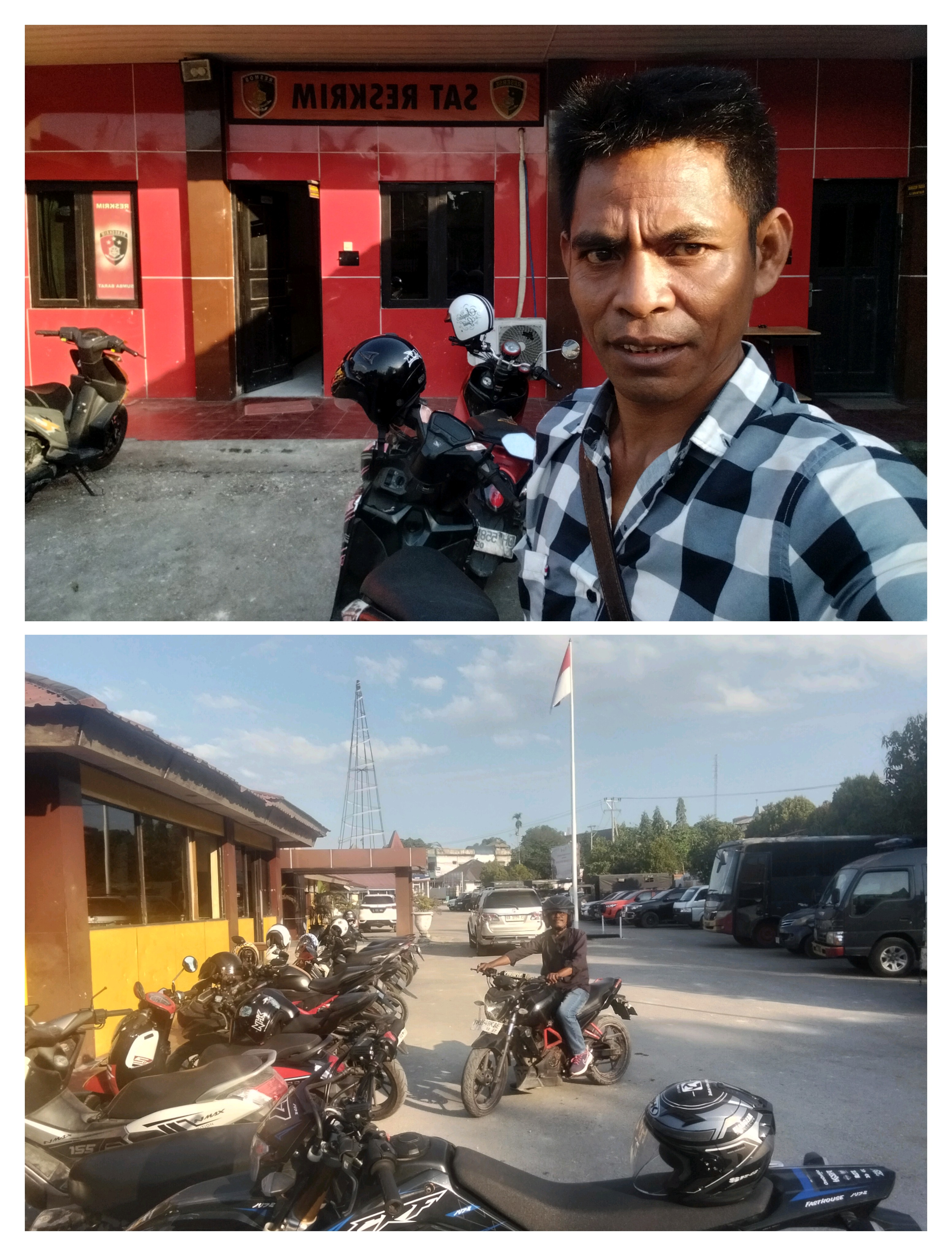 Dua Hari Usai Kericuhan, Kaca Polres Sumba Barat Mulai Dipasang Kembali