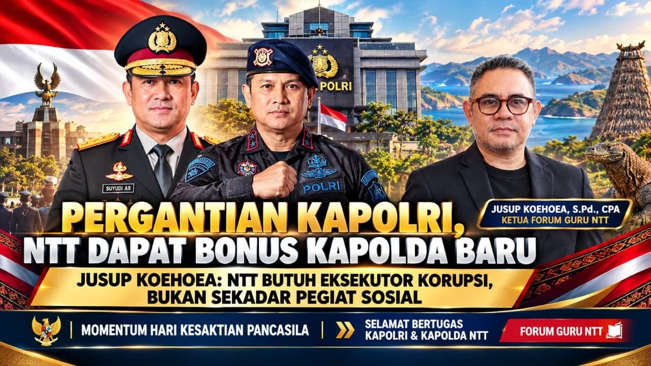 PERGANTIAN KAPOLRI, KAPOLDA NTT IKUT BERGANTI: FORUM GURU SOROTI KEBUTUHAN PENEGAKAN HUKUM DAN PEMBERANTASAN KORUPSI