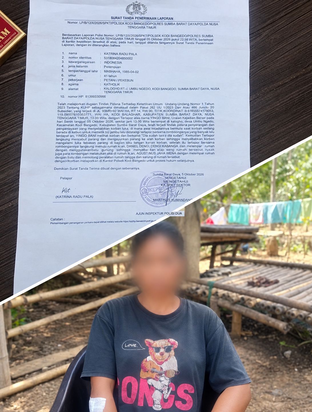 DIDUGA DIANCAM PARANG SAAT PETIK JAMBU, WARGA KODI BANGEDO LAPOR POLISI
